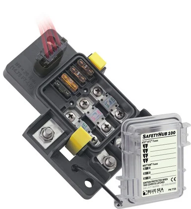 Blue Sea Systems 7725BSS Safety HUB Fuse Block