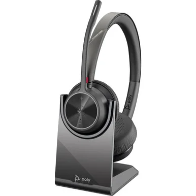 Poly VOYAGER 4320-M Microsoft Teams Certified Headset With Charge Stand (77z00aa)