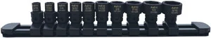Astro Pneumatic 78110 10 Piece 1/4" Drive Sae Low Profile Nano Impact Socket Set