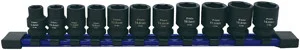 Astro Pneumatic 78311 11pc 3/8" Drive 1/2 Size Socket Set - 9.5 - 19.5mm For Undersized, Swollen Or Damaged Hardware