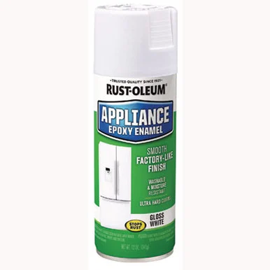 Rustoleum 7881830 Specialty Appliance Epoxy Spray Paint, Gloss White, 12 Oz Aerosol Can, 6/carton