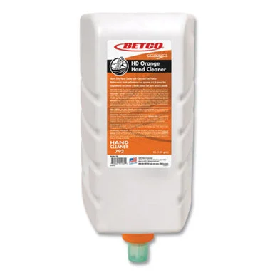 Betco 7923100 Hd Orange Hand Cleaner Refill, Citrus Zest, 4 L Refill Bottle For Triton Dispensers, 4/carton