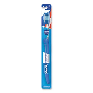 Procter & Gamble 80200 Indicator Contour Clean Soft Toothbrush, Blue