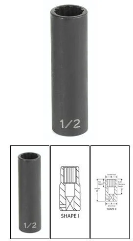 Grey Pneumatic Corp. 81119MD 3/8" Srive X 19mm 12 Point Deep Duo-socket