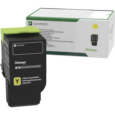 Lexmark Original Laser Toner Cartridge - Return Program - Yellow - 1 Pack (81c0xyg)