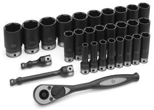 Grey Pneumatic Corp. 82024MD 1/2" Drive X 24mm 6 Point Deep Duo-socket