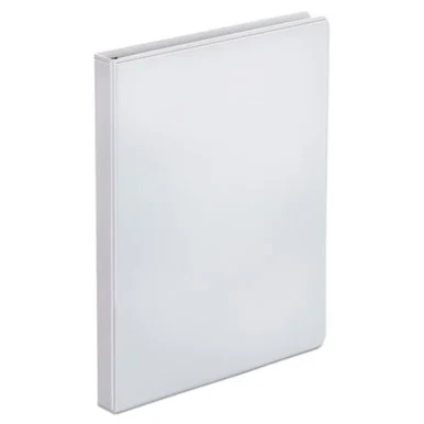 Office Impressions 82232 Economy Round Ring View Binder, 3 Rings, 0.5" Capacity, 11 X 8.5, White