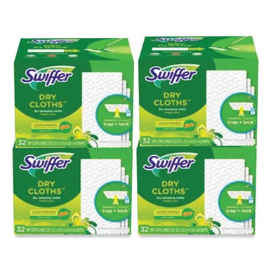 Procter & Gamble 83059 Dry Refill Cloths. 8 X 10.4, White, 32 Box, 4 Boxes/carton