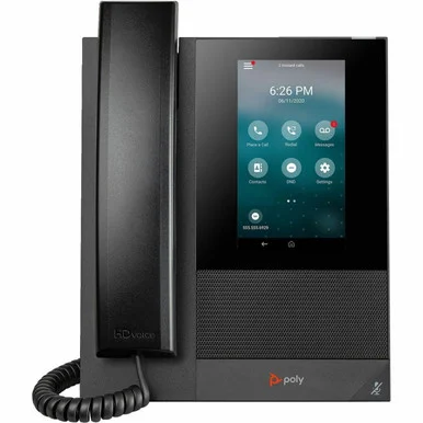Poly CCX 400 IP Phone - Corded - Corded - Wall Mountable, Desktop - Black (84c14aa-aba)