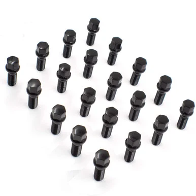 Revolution 84K55640BLK Spline Lug Bolts M14x1.5 40mm - 20 Pack - Black