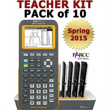 Texas Instruments Ti-84 Plus Ce Graphing Calculator - Teacher Pack with 10 Units (84plce-tpk-2l1)