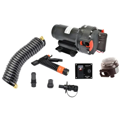 Johnson Pump 8634322 Closeout - Johnson Pump 5.2gpm Aqua Jet Wash Down Pump Kit W/hose - 24v
