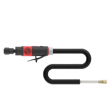 Chicago Pneumatic 8940176892 Chicago Pneumatic Cp873ck - Low Speed Composite Air Tire Buffer Kit With Quick Change 7/16" Hex Shank Chuck, 0.47 Hp / 350 W Air Motor - 3,000 Rpm And Rear Exhaust Hose Wi