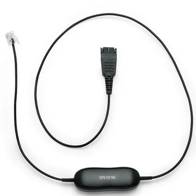 Jabra GN1216 Coiled Audio Cable Adapter - 6.54 ft - Quick Disconnect Audio - RJ-9 Phone - cd tuy 88001-04