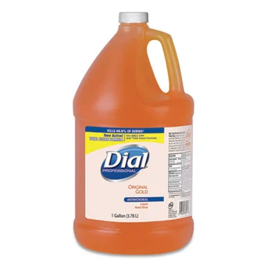Dial Professional 88047 Gold Antimicrobial Liquid Hand Soap, Floral Fragrance, 1 Gal Bottle, 4/carton