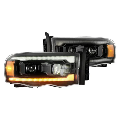 Alpharex 880569 LUXX-Series Projector Headlights for Dodge Ram 1500 2002-2005