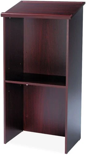 Safco Stand Up Lectern - Rectangle - 15.75" X 23" X 46" - Wood - Mahogany (8915MH)