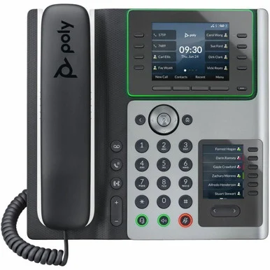 Poly Edge E400 IP Phone - Corded - Corded - Desktop - TAA Compliant 89B54AA#ABA