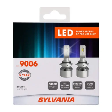 Sylvania 9006SL.BX2 9006 LED Powersport Headlight Bulbs 2-Pack 9006SL.BX2