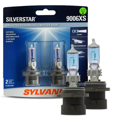 Sylvania 9006XSST.BP2 9006XS SilverStar Halogen Headlight Bulbs 2-Pack 9006XSST.BP2