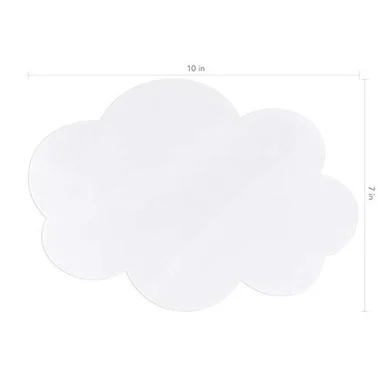 Pacon 9014 Self Stick Dry Erase Clouds, 7 X 10, White Surface, 10/pack