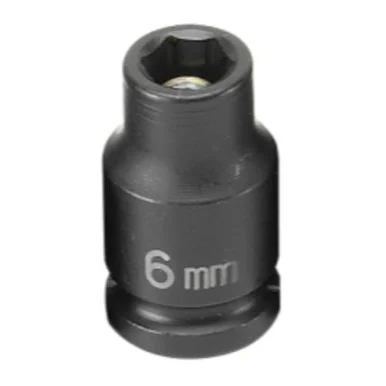 Grey Pneumatic 906MG 1/4" Drive X 6mm Magnetic Standard Socket