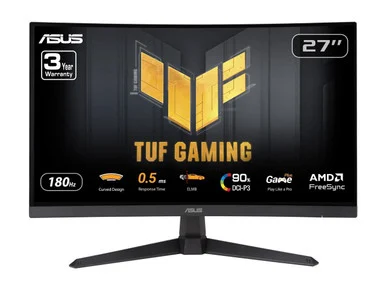Asus TUF VG27WQ3B 27" Class Full HD Curved Screen Gaming LED Monitor - 16:9 - Black (90lm0aq1-b011b0)