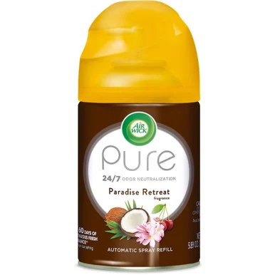 Reckitt Benckiser 91099EA Freshmatic Life Scents Ultra Refill, Paradise Retreat, 5.89 Oz Aerosol Spray - air wick