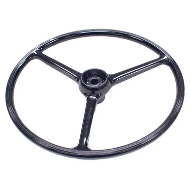 Crown Automotive Jeep Replacement Steering Wheel, Black, Uses 2-3/8" Horn Button, 17" Diameter 927417