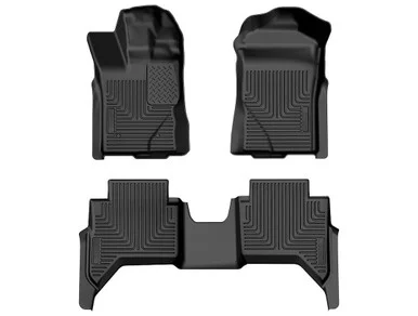Husky Liners 94171 Weatherbeater Front And 2nd-Row Floor Mats Black 3-Piece for 2024 Ford Ranger SuperCrew 94171_68_1