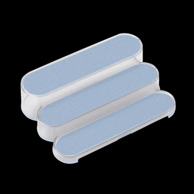 Madesmart 95-77722-06 3-Tier Shelf Organizer - Clear Blue