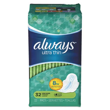 Procter & Gamble 95251 Ultra Thin Pads With Wings, Super Long, 32/pack, 6/carton 95251_40