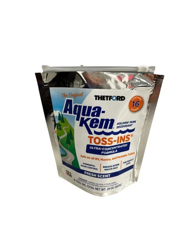 Thetford 96561 Aqua Kem Toss‘Ins Fresh Scent 16 Ct Biological Treatment