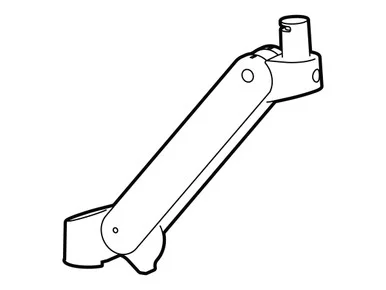 Ergotron Mounting Arm for Pole, Mounting Base, Mount Extension - Black (98-732-292)