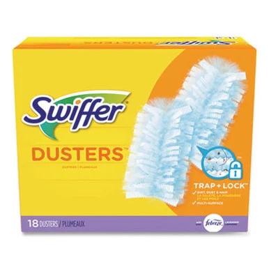 Procter & Gamble 99037 Dusters Refill, Dust Lock Fiber, Lavender Scent, Light Blue, 18/box