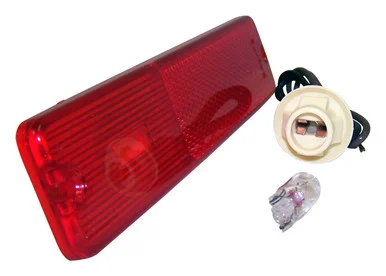 Crown Automotive Jeep Replacement Red Side Marker Light Kit, Left or Right Front, w/ Clear Bulb & Wiring 994021K