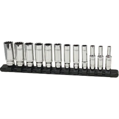 Platinum Tools 99812 12pc 1/4" Dr Metric Deep Spline Socket Set