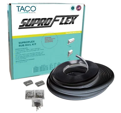 TACO Marine V119991BBK602 SuproFlex Small Rub Rail Kit 1-5/8" x 7/8"