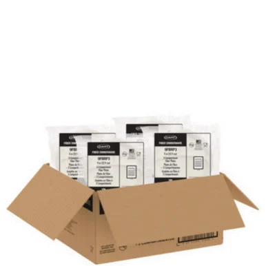 Dart 9FBRP3 Compostable Molded Fiber Dinnerware, Proplanet Seal, 3-compartment Plate, 9" Dia, Natural, 500/carton