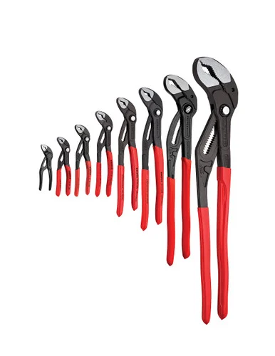 Knipex 9K0080149US Cobra® Quickset Water Pump Pliers Set Contains 4", 5", 6", 7", 10", 12", 16" And 22"