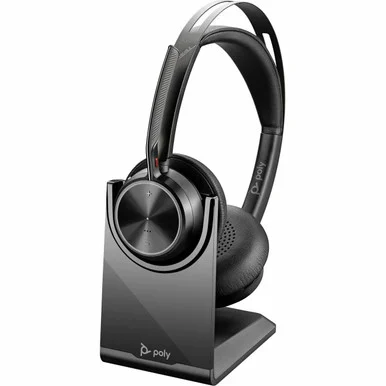 Poly Voyager Focus 2 USB-C-C Headset +USB-C/A Adapter + Charging Stand (9t9j5aa-ac3)