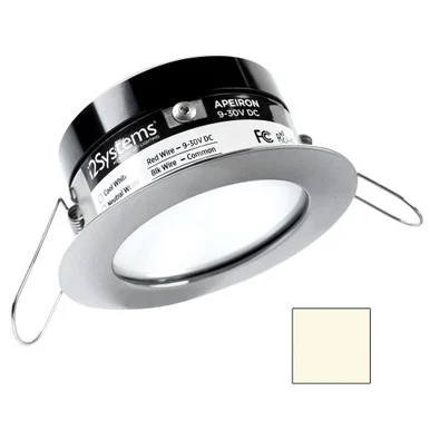 i2systems A503-41BBD Apeiron Pro A503 - 3w Spring Mount Light - Round - Neutral White - Brushed Nickel Finish
