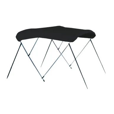 Carver A5463TB02 3 Bow Bimini Top Kit 6' 54H Fits 61 To 66W Jet Black - carver by covercraft