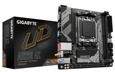 Gigabyte Ultra Durable A620I AX Gaming Desktop Motherboard - AMD A620 Chipset - Socket AM5 - Mini ITX (a620iax)