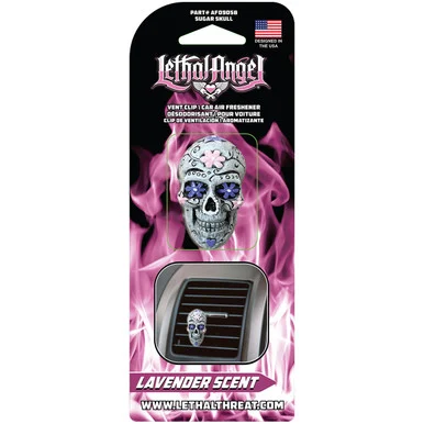 Lethal Threat AF09058 Vent Clip Sugar Skull 3d