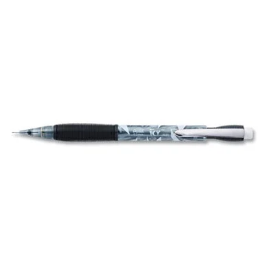 Pentel AL25TA Icy Mechanical Pencil, 0.5 Mm, Hb (#2), Black Lead, Translucent Ice/black Barrel, Dozen