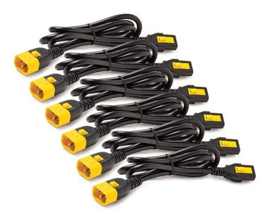 APC AP8702SWW Locking Power Cord Kit C13 To C14 Short
