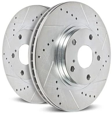 Power Stop AR85213XPR Evolution Drilled and Slotted Rear Brake Rotors Pair - powerstop