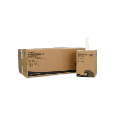 Boardwalk AUTOBX1600W Automotive Wipers, 10.63 X 20.47, Unscented, White, 200/box, 8 Boxes/carton