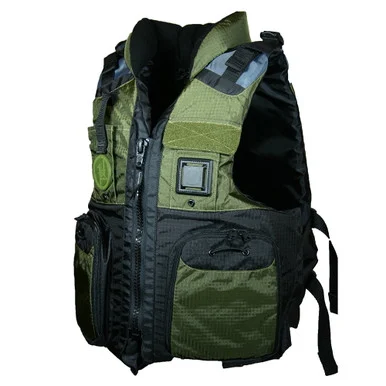 First Watch AV-800-GN-L/XL Av-800 Four Pocket Flotation Vest - Od Green - Large To Xl AV800GNL/XL